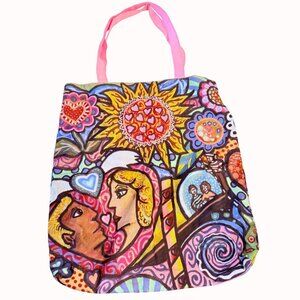 Daniel Cascardo Graffiti Tote Bag Art Collage Cubist Geometric Art Work Colorful
